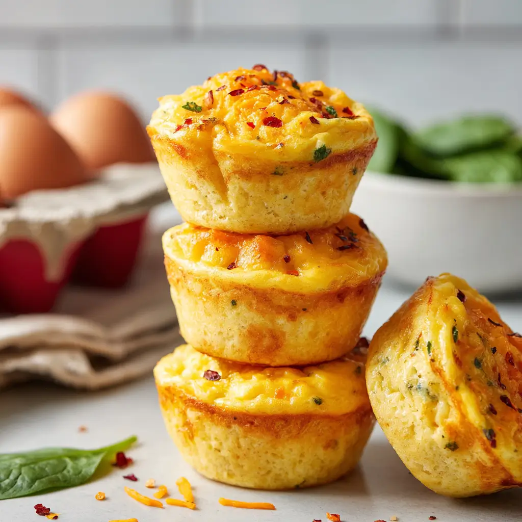 Cottage Cheese Egg Bites served with fruit and coffee