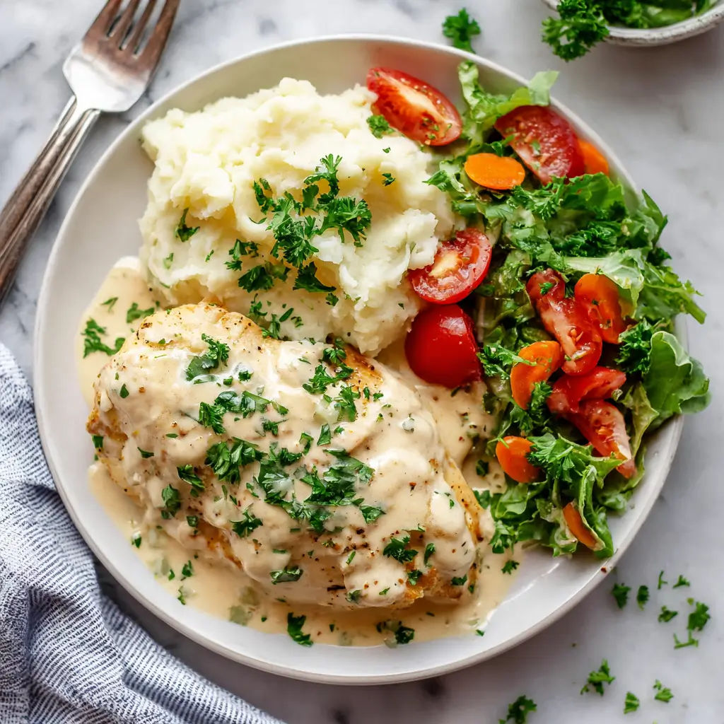 Creamy Crockpot Garlic Parmesan Chicken – Easy Slow Cooker Dinner