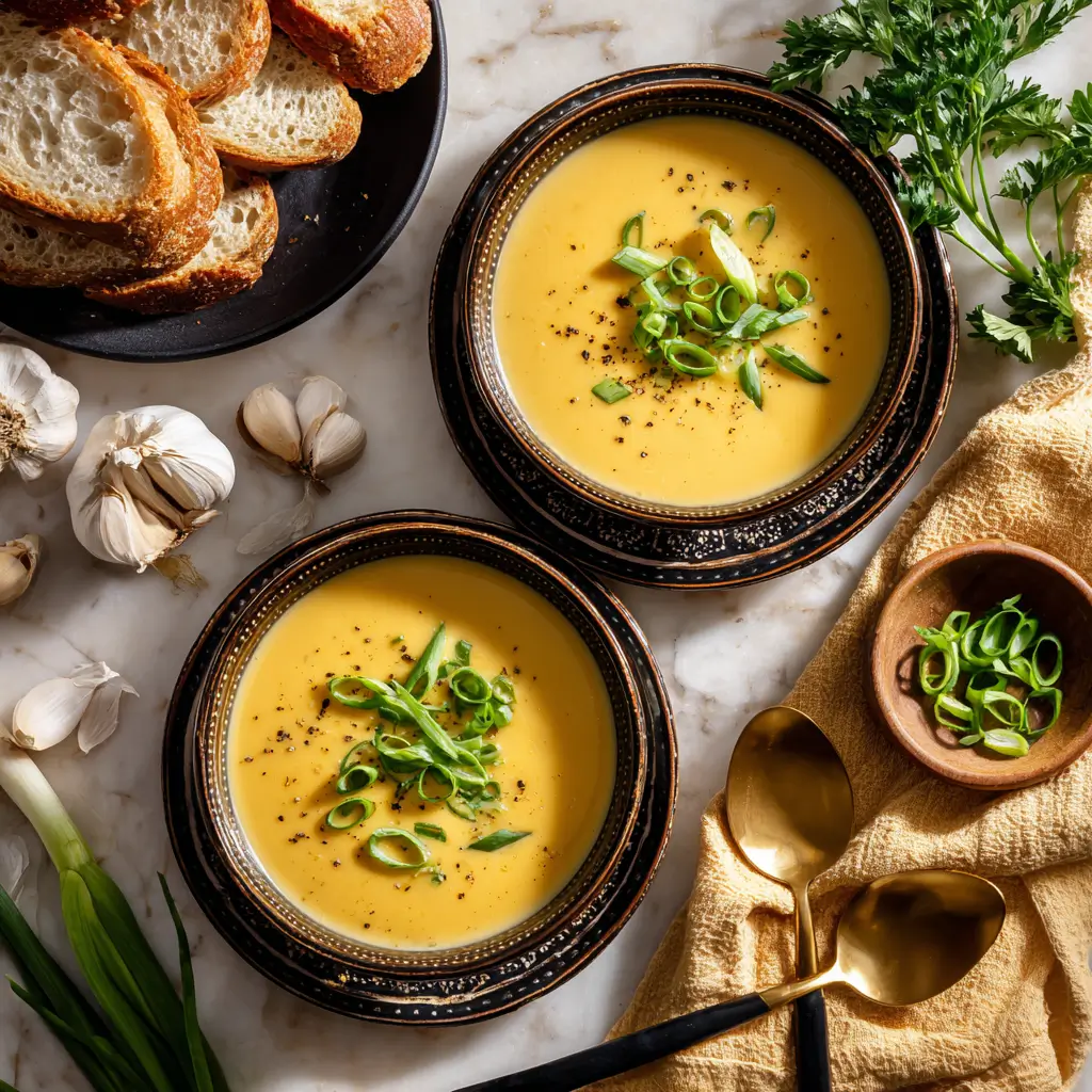 Cheddar Garlic Herb Potato Soup – Creamy Comfort Food