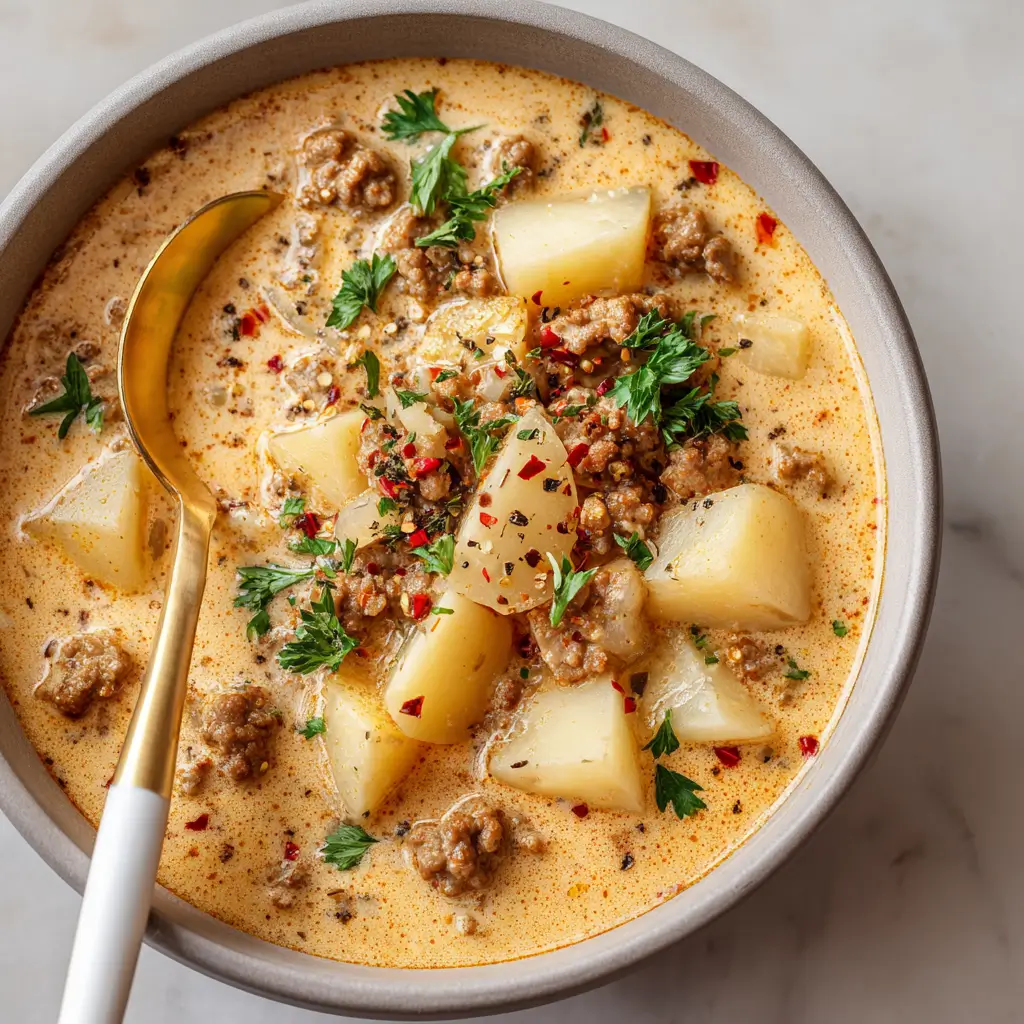 Creamy Sausage Potato Soup – Hearty Comfort Food Bowl