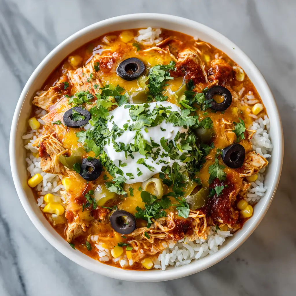 Crockpot Chicken Burrito Bowl – Easy High Protein Slow Cooker Meal