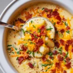 Crockpot Loaded Potato Soup – Creamy, Cheesy Comfort Food