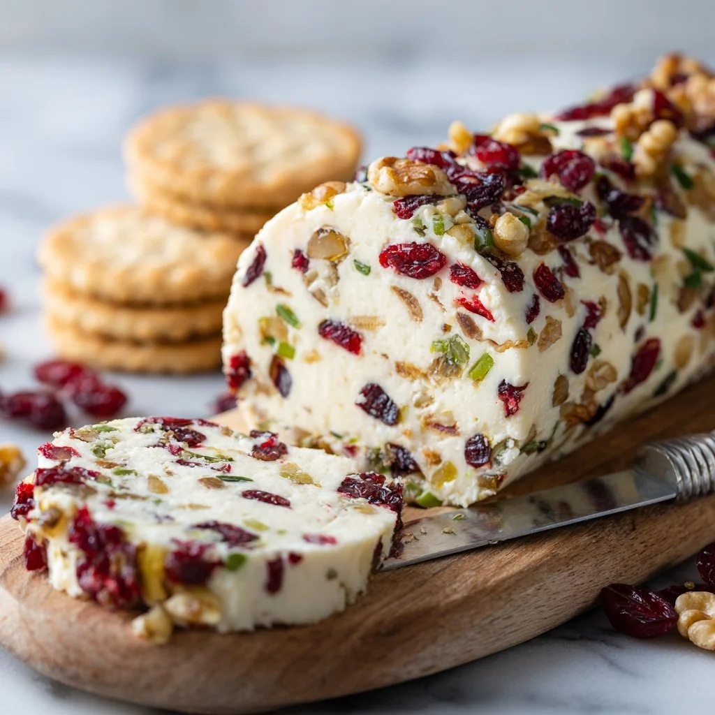 Easy Cheese Log recipe with cream cheese and herbs for a tasty appetizer