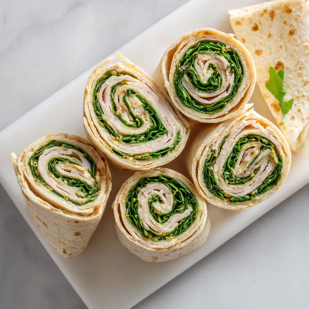 Rolling Easy Turkey Pinwheels Meal Prep step-by-step