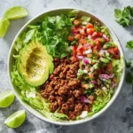 ingredients for ground beef salad