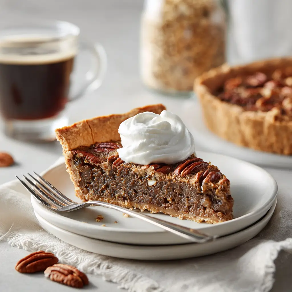 Homemade Maple Pecan Tart with Buttery Shortbread Crust