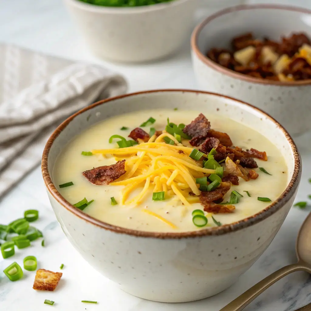 Slow Cooker Creamy Potato Soup – Comfort Food Crockpot Dinner