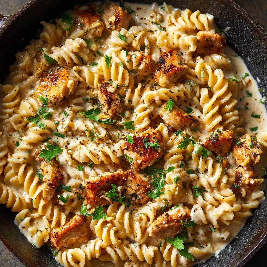 Garlic Chicken Rotini Skillet for Cozy Nights