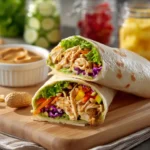 Delicious Thai Peanut Chicken Wraps for Quick Lunch or Dinner