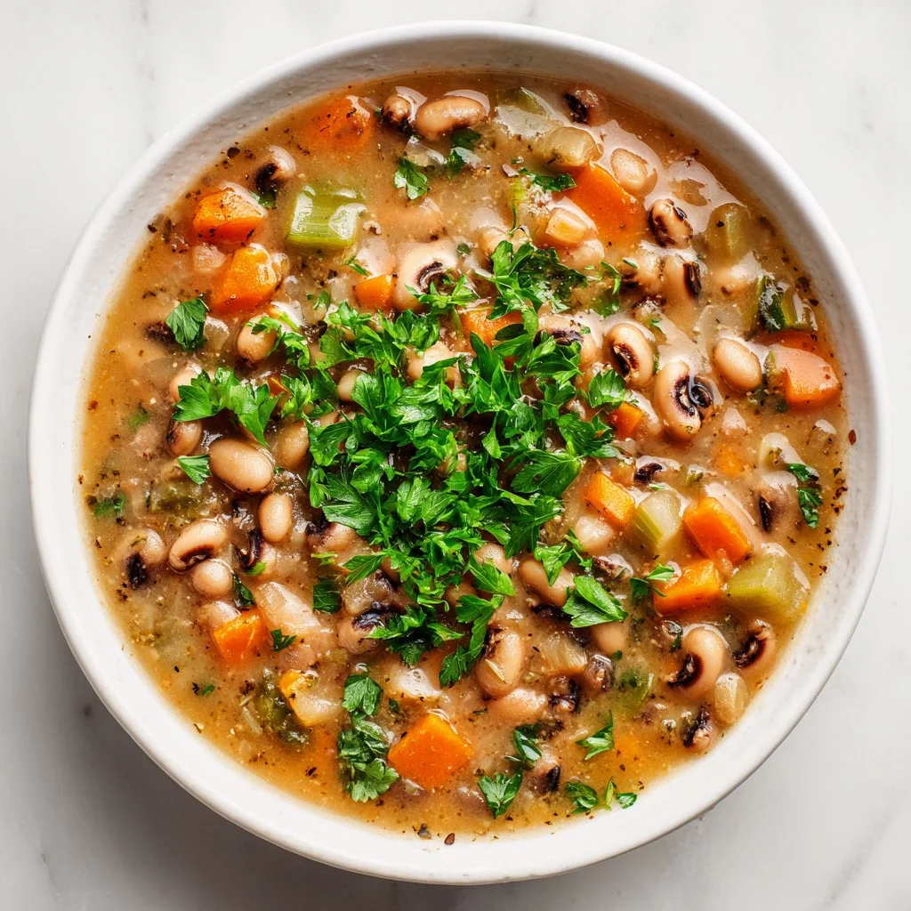 Easy black eyed peas recipe featuring a hearty dish with fresh ingredients