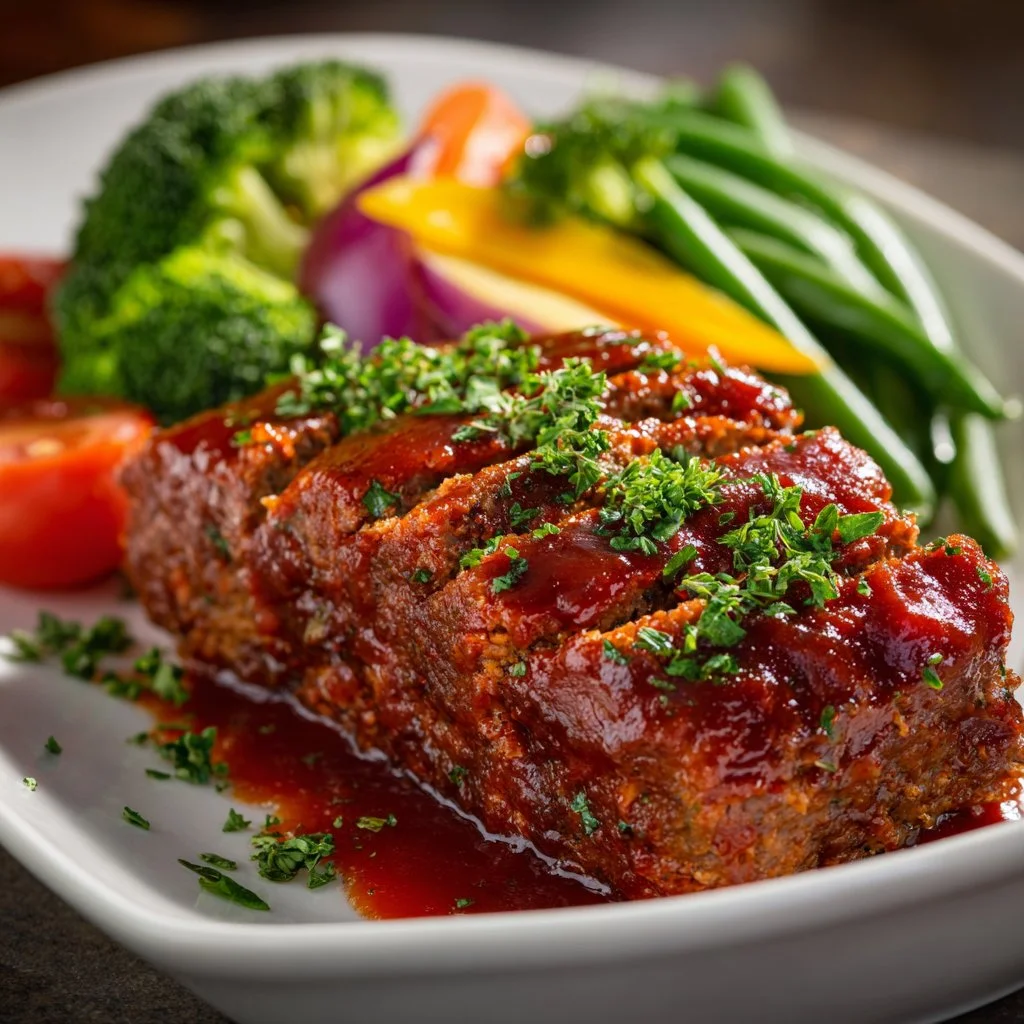 Gordon Ramsay's moist and flavorful meatloaf with a perfect glaze