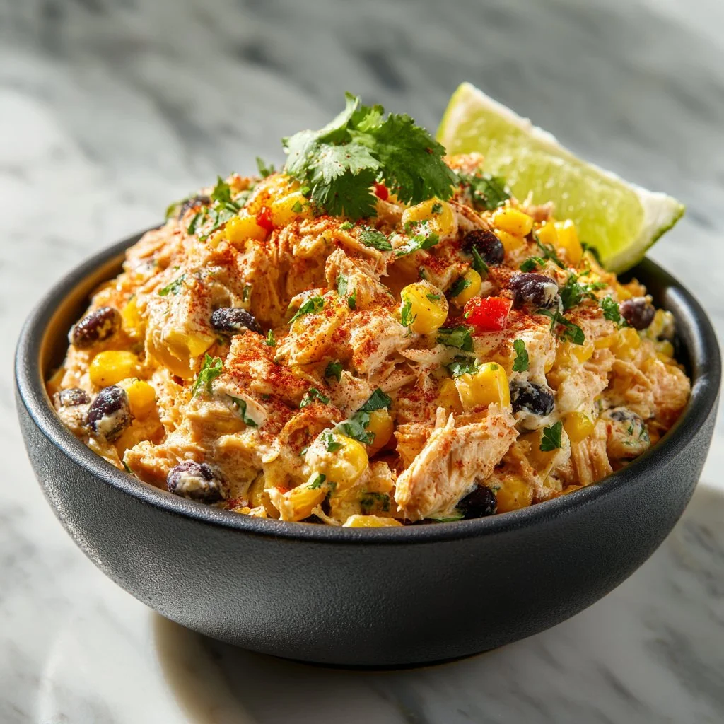 Colorful Southwest Chicken Salad with vibrant veggies and protein-rich chicken