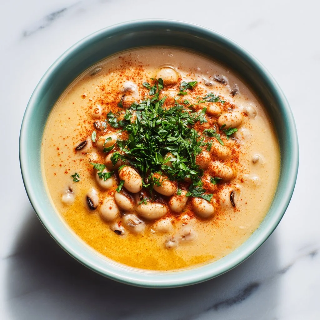 Bowl of easy black-eyed peas recipe, quick and flavorful dish for any meal.