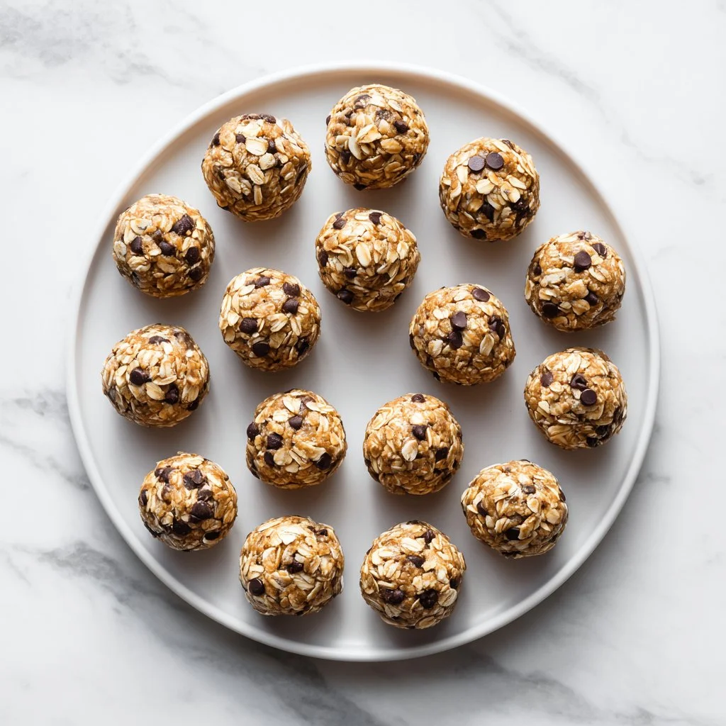 Healthy no-bake oatmeal protein balls for energy and nutrition