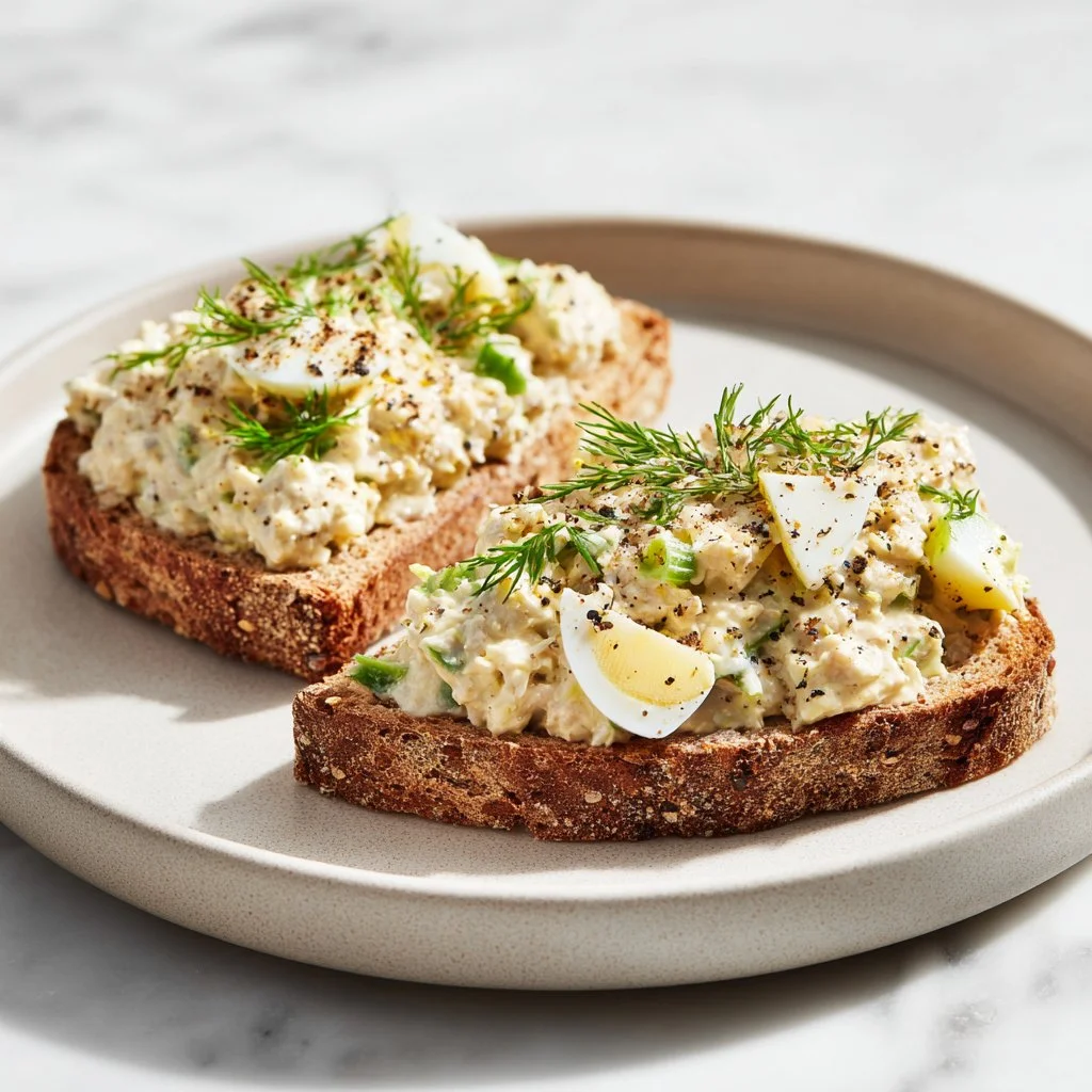 Healthy Tuna Egg Salad recipe - light, filling, and nutritious meal option