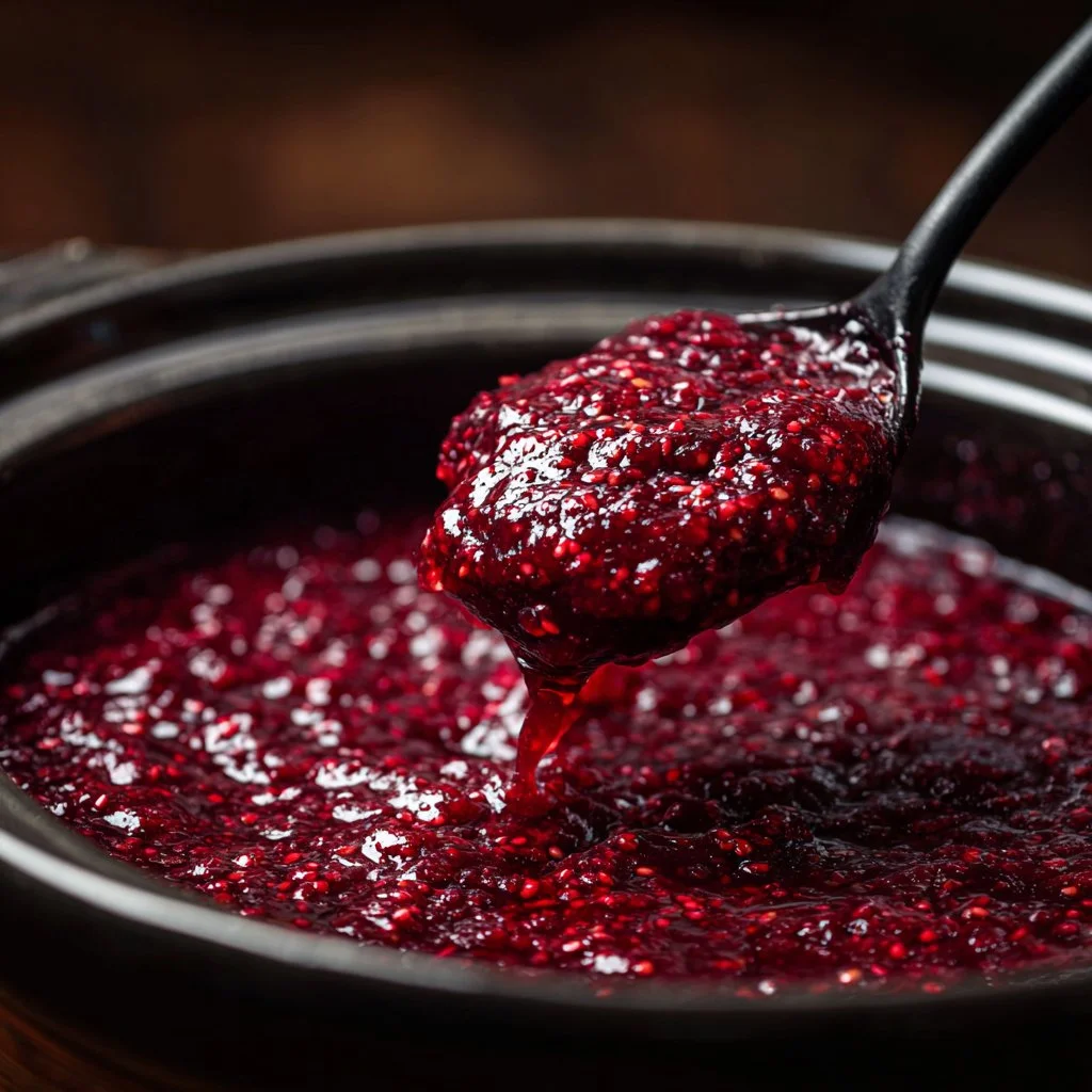 Colorful jars of homemade jam filled with fruity goodness