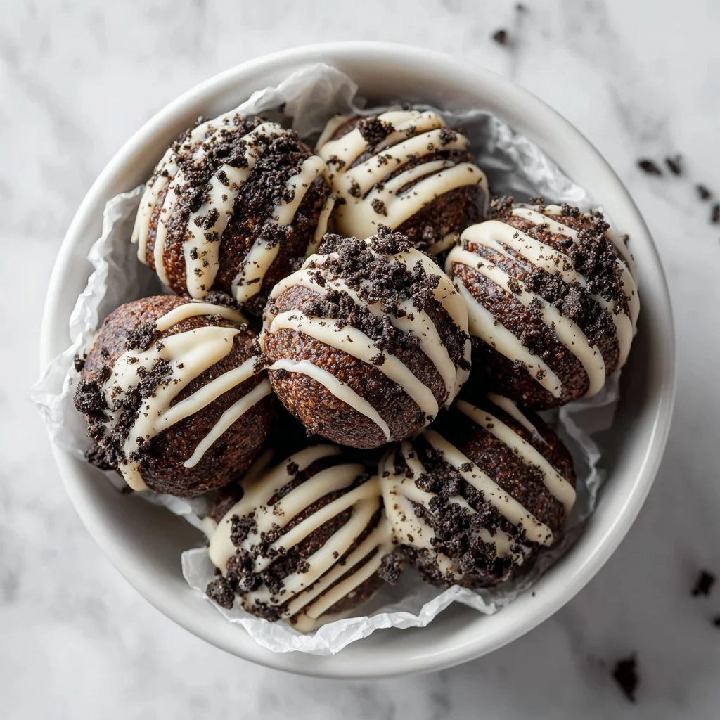 No-Bake Oreo Protein Bites recipe with chocolate and protein-rich ingredients