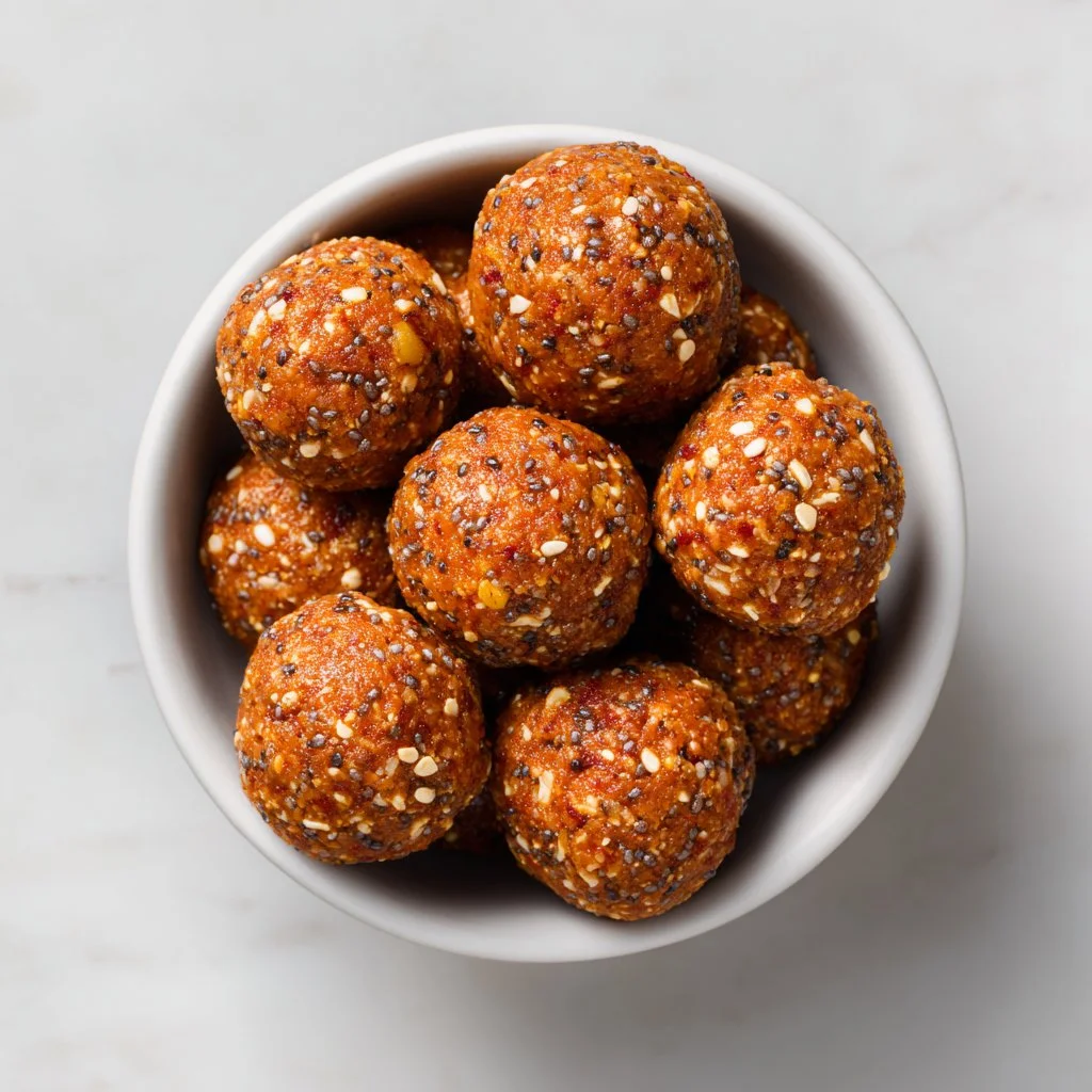 No-Bake Pumpkin Protein Balls made with cozy, flavorful ingredients.