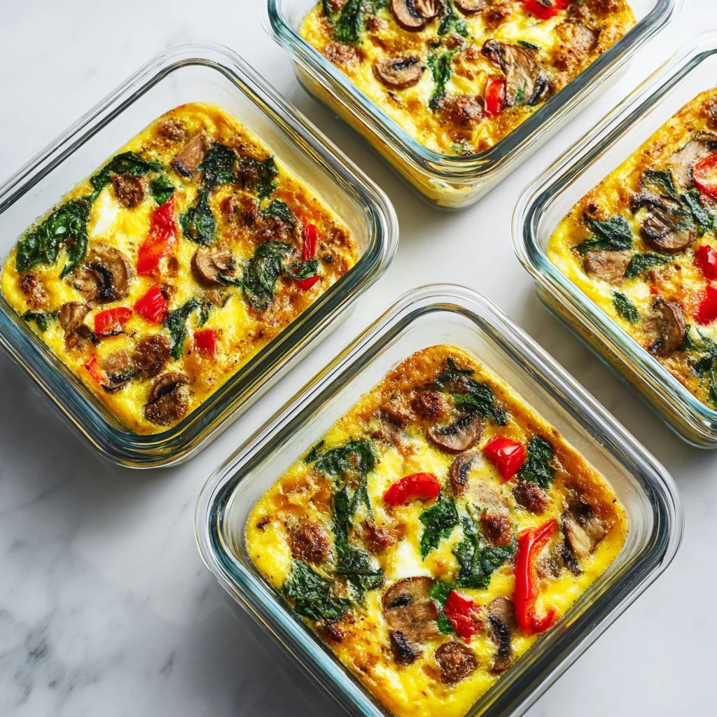 Make-ahead breakfast eggs meal prep for busy mornings