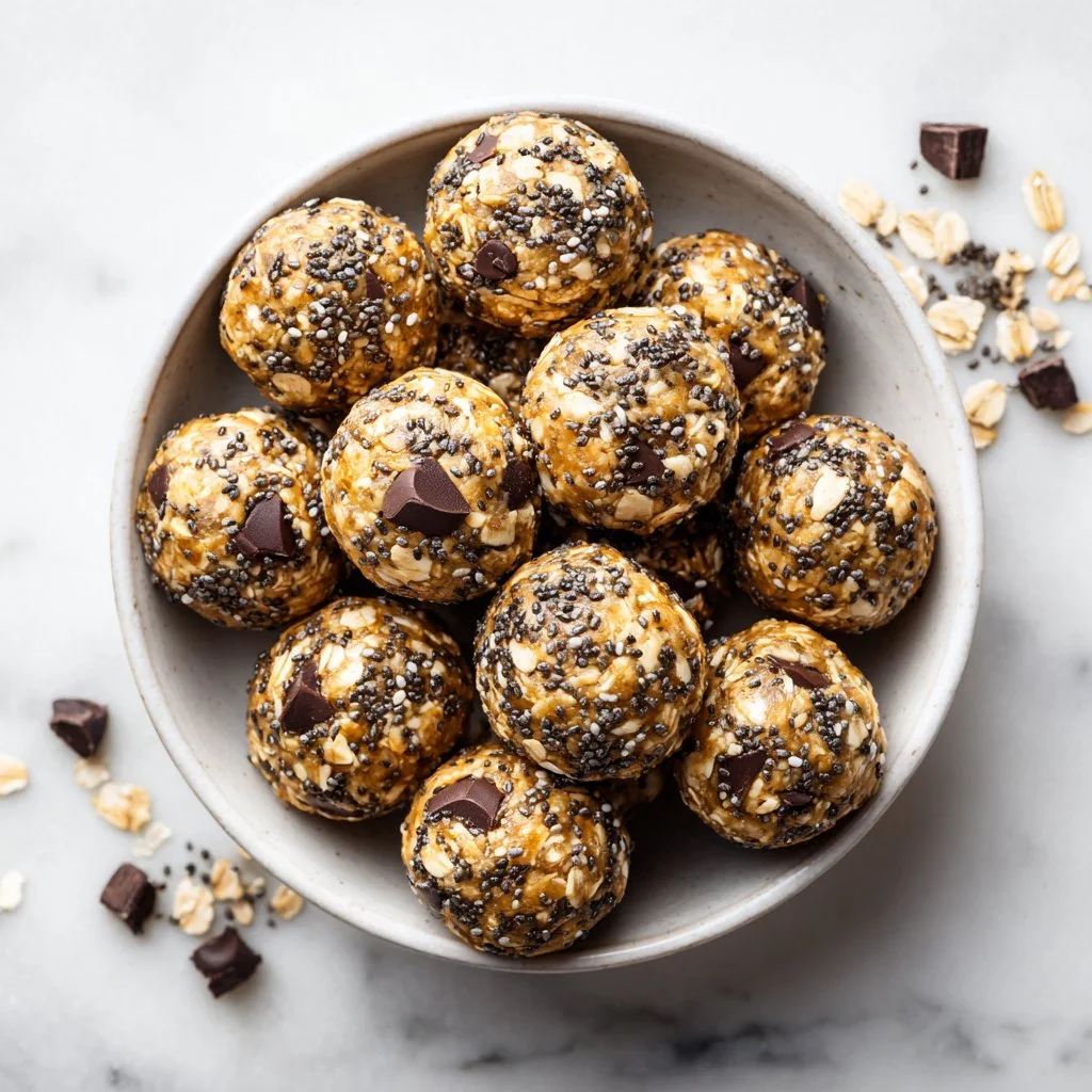 Delicious no-bake protein balls ready for meal prep and energy boosts.