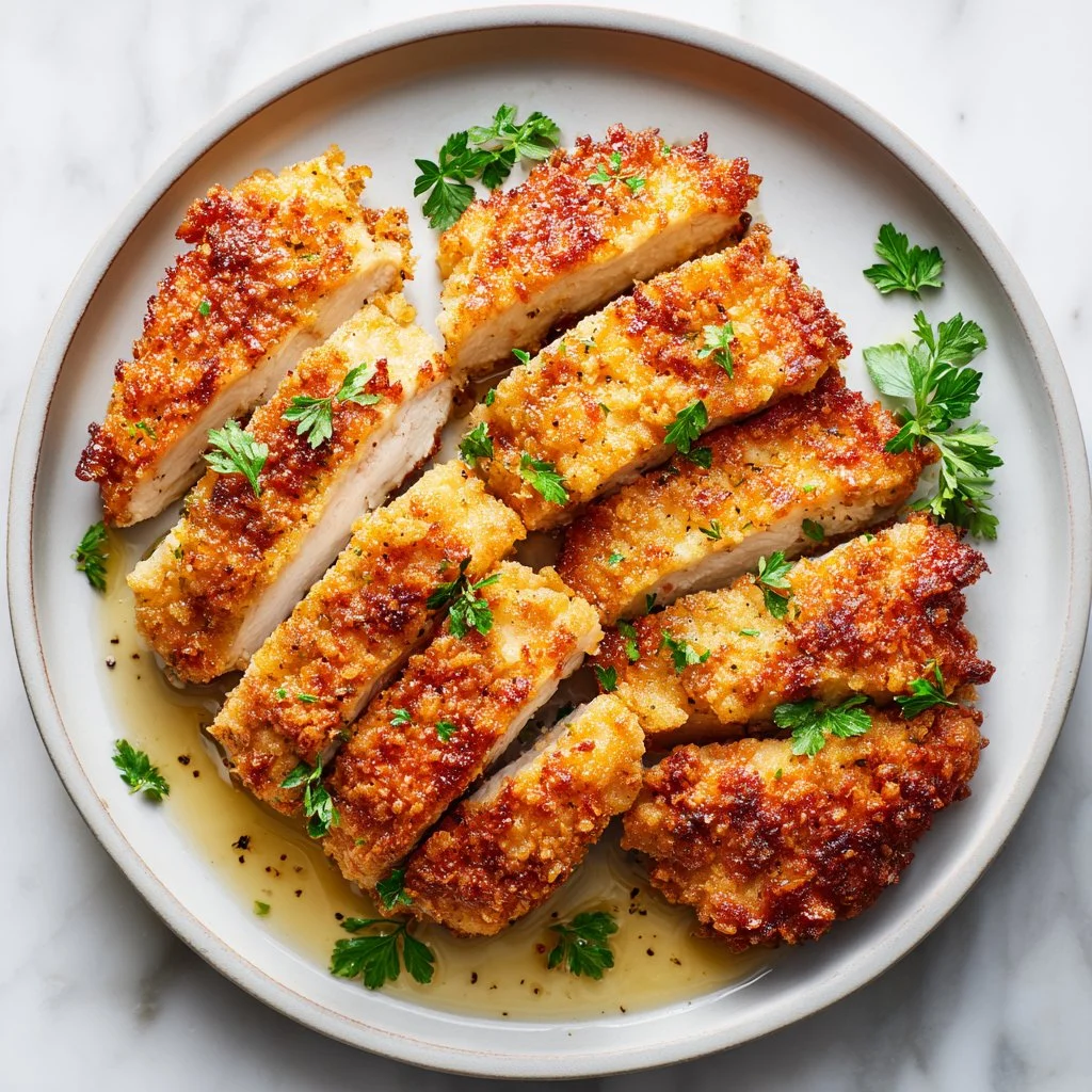 Crispy Shake and Bake Chicken fresh from the oven, golden and delicious