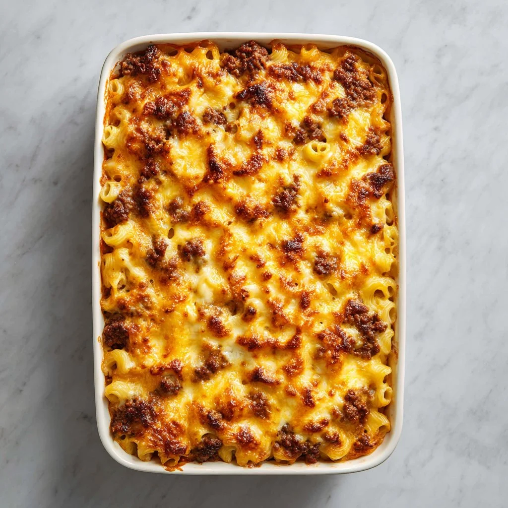 Delicious Mac and Cheese Meatloaf served with a side of greens