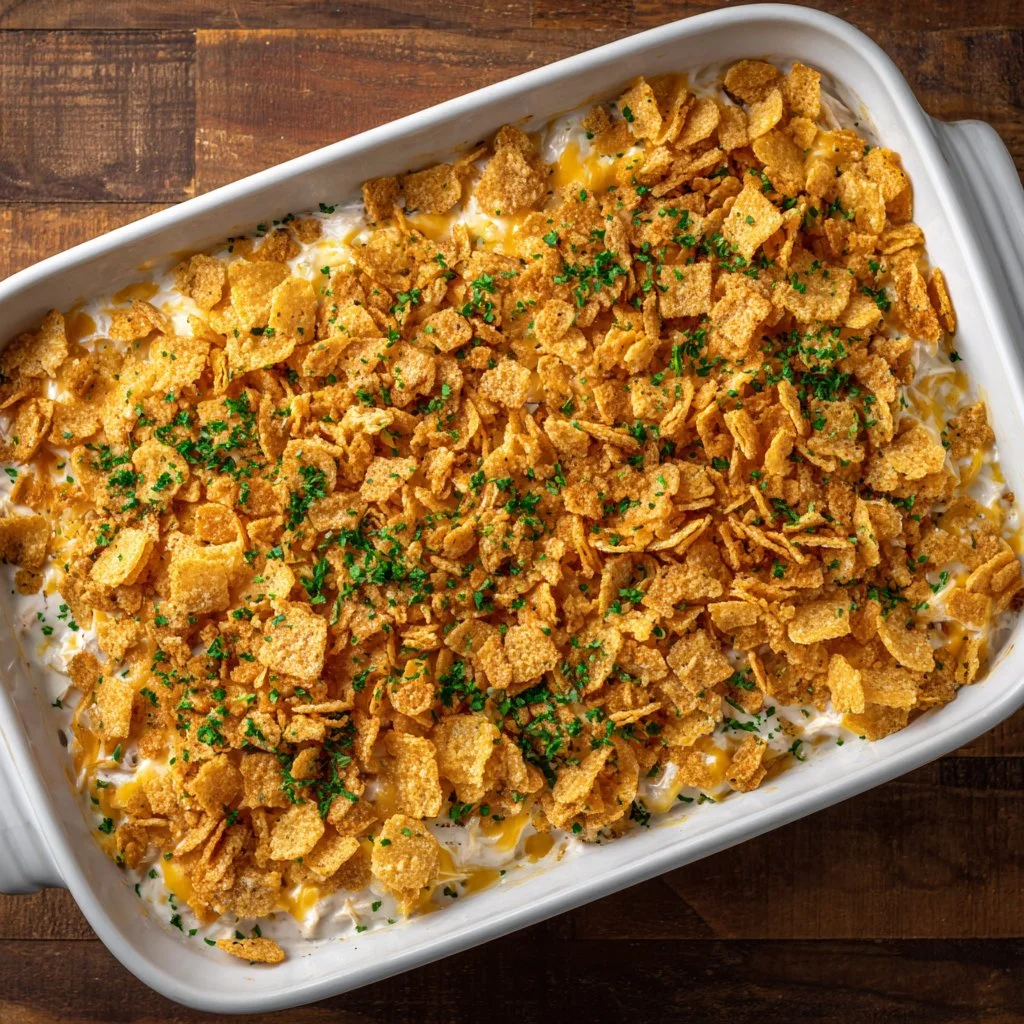 Delicious Million Dollar Chicken Casserole ready to serve for dinner