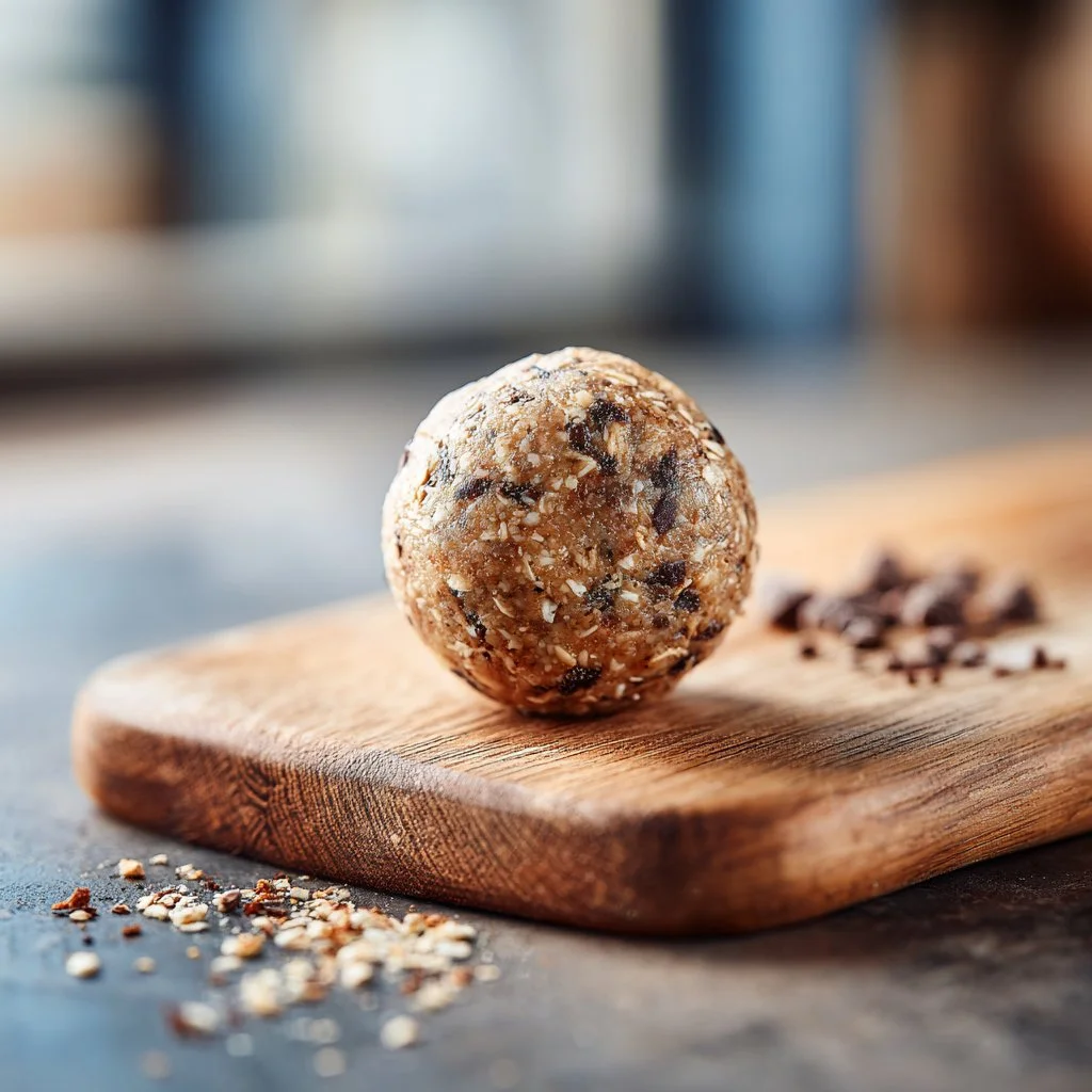 Delicious homemade protein balls made with protein powder and oats for healthy snacking.