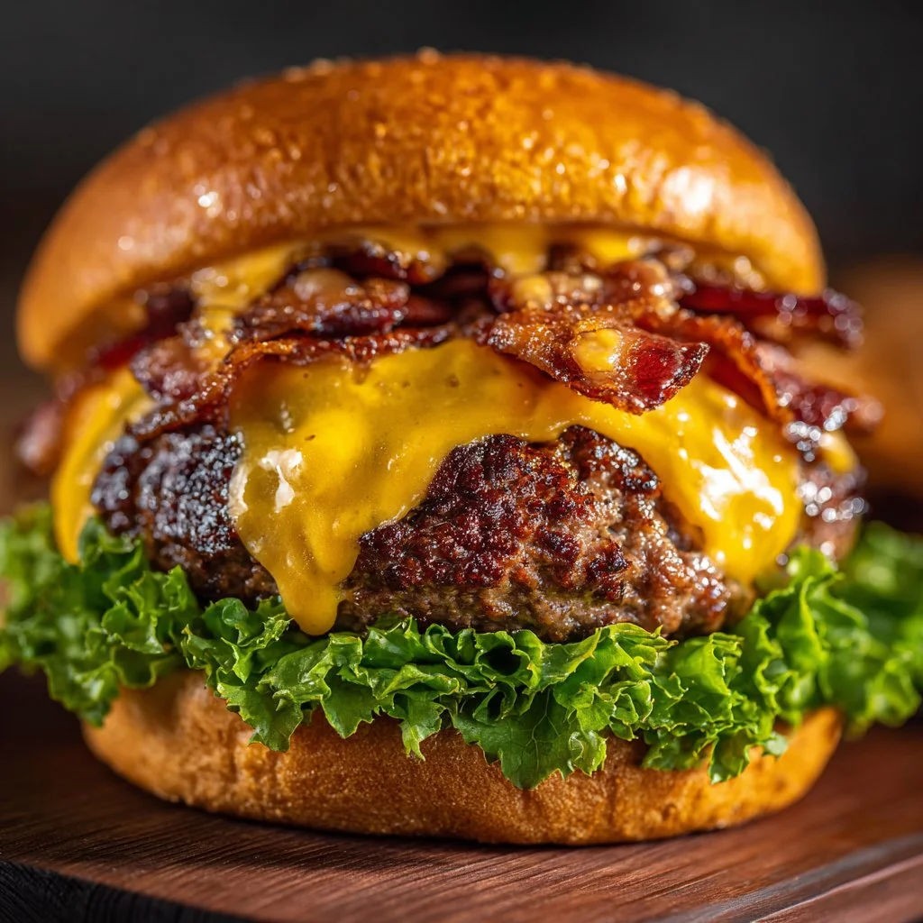 Delicious homemade Crack Burgers grilled to perfection