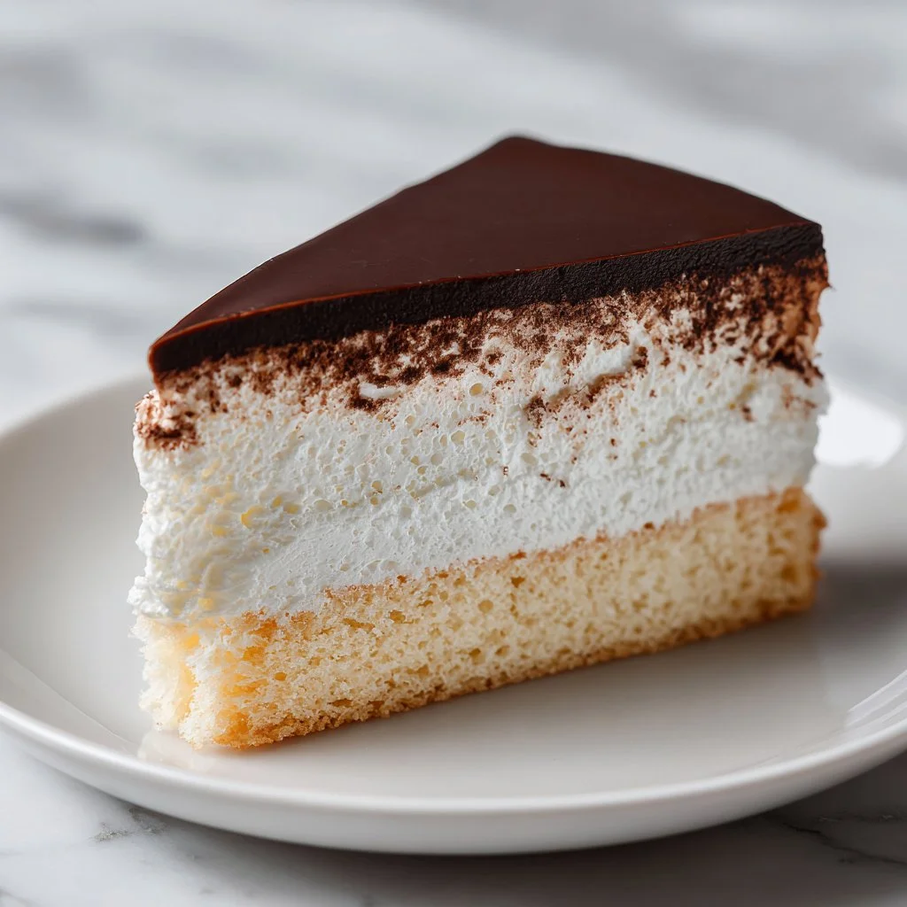 Decadent Bird's Milk Cake with creamy layers and chocolate topping