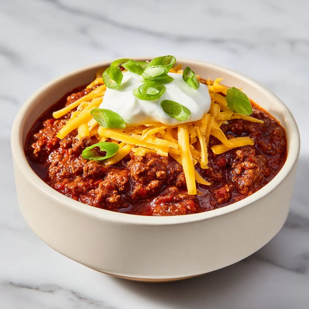 Easy Crockpot Classic Chili Recipe in a slow cooker