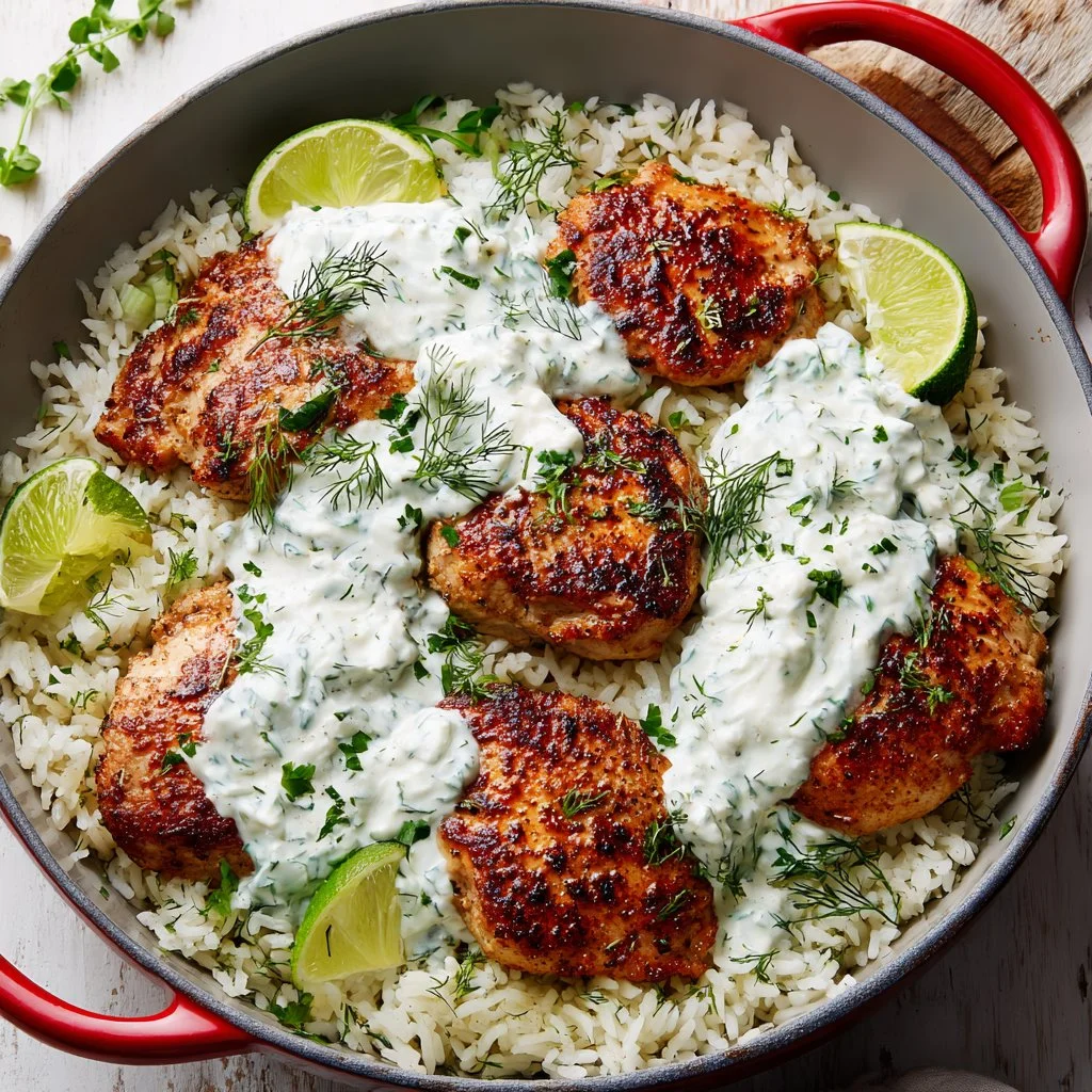 Delicious chicken tzatziki meal prep containers with fresh ingredients.