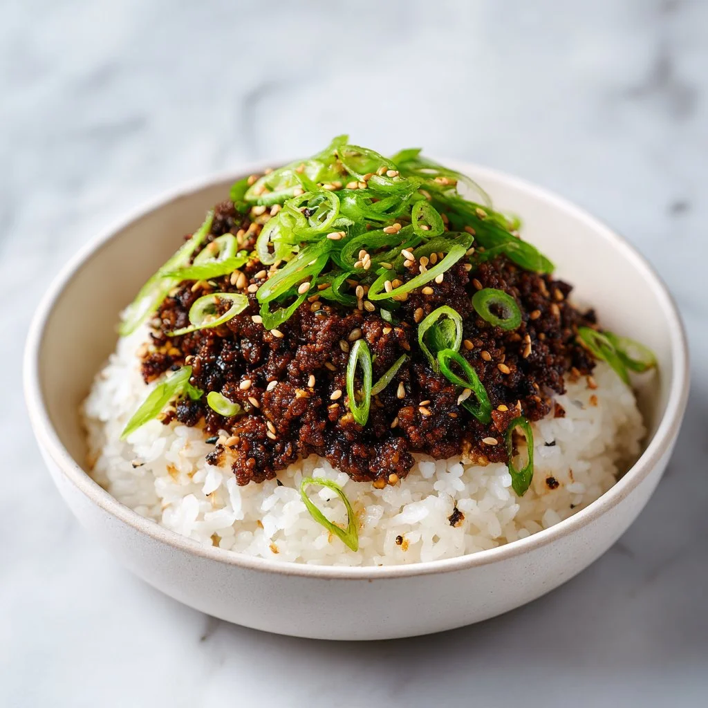 Healthy rice bowl dinner recipe for weight loss with fresh vegetables and protein