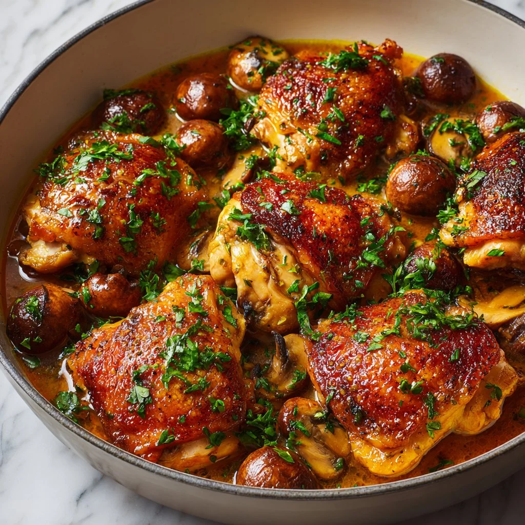 3 Ingredient Italian Chicken 2 3 Ingredient Italian Chicken dish served with herbs and spices