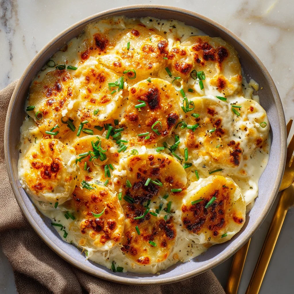 Delicious classic Southern scalloped potatoes baked to perfection