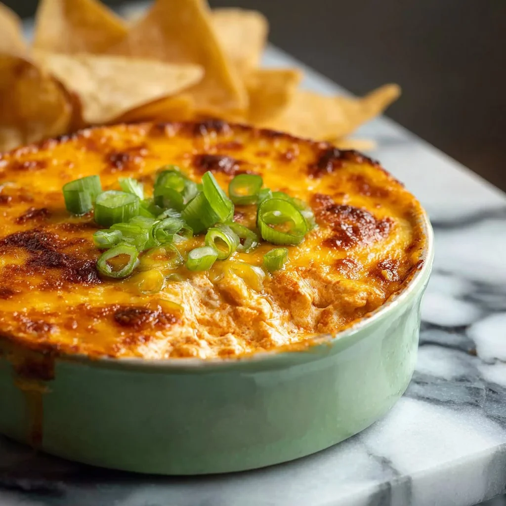 Delicious easy baked buffalo chicken served on a plate with garnish