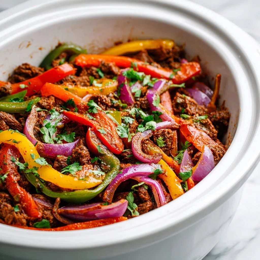 Delicious crockpot fajitas served with fresh toppings and tortillas